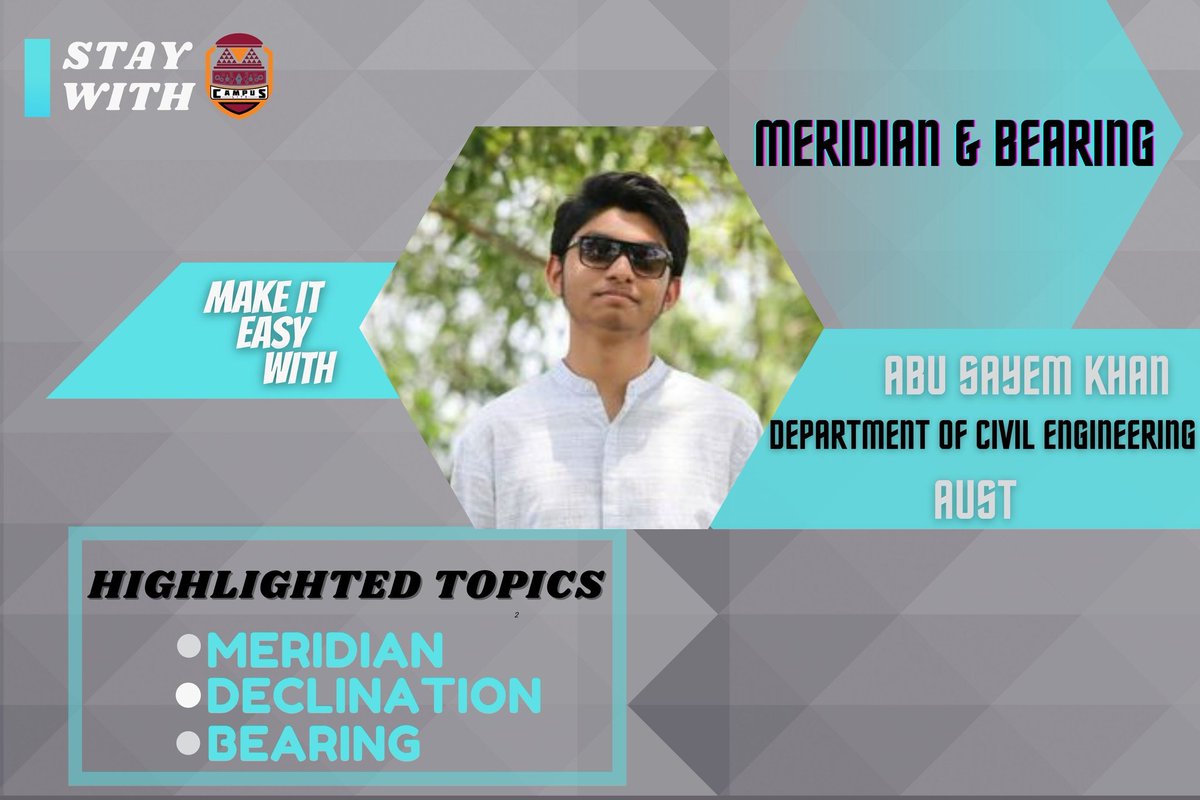 CampusLite's tweet photo. Our new video is available on our YouTube channel👇
https://t.co/r2ykpOiI9K

Facebook Page👇
https://t.co/hQi6NTJF3t

Facebook Group👇
https://t.co/sLxffSPUad

LinkedIn Id👇
https://t.co/mQu1MqbpPP

#CivilEngineering #meridian_and_bearing #surveying https://t.co/aZn3x6HSt8