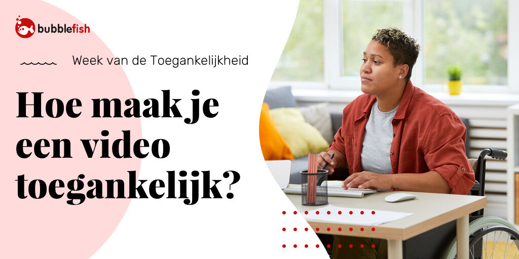 bubblefishnl's tweet image. Ondertiteling toevoegen aan je video en bij voorkeur als closed caption. Dat is indexeerbaar door Google en makkelijker aan te passen. En tip 2: voeg audiodescriptie toe (extra spraak die je toevoegt aan video). Bekijk deze video bit.ly/2GvVybD #digitaletoegankelijkheid