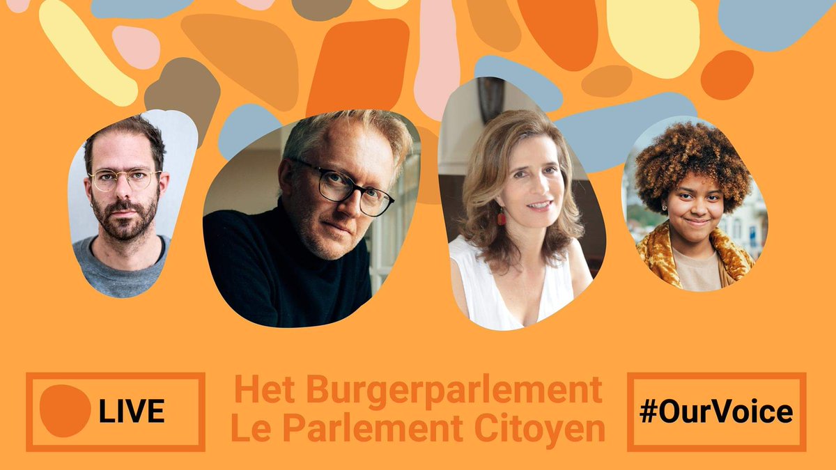 Aujourd'hui à 10h, nous vous invitons à rejoindre un Facebook LIVE de notre conférence de presse.
Présent.e.s:
🗣 Nos porte-paroles @YounaMarette et Sébastien Hendrickx
🙋‍♀️ La princesse Esmeralda de Belgique
💁‍♂️ <a href="/Davidvanrey/">David Van Reybrouck</a>
🥳 Ils seront suivis par un invité surprise très spécial!