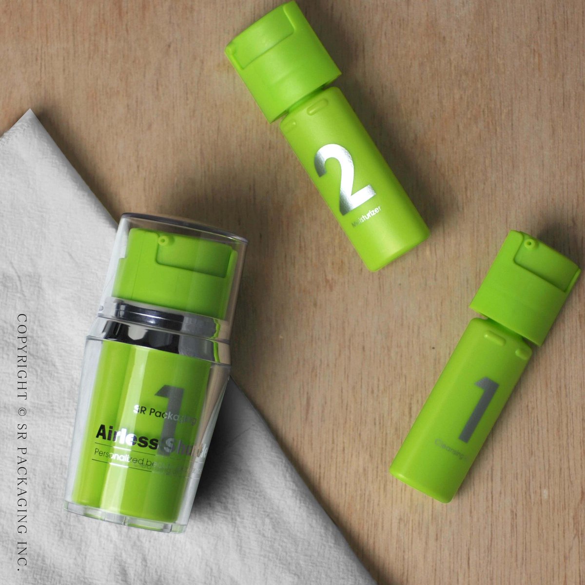 sr_packaging's tweet photo. #エアレスシャトル
#AirlessShuttle has three #recyclable #airless cartridges fixated within a #reusable #dispensingsystem. 

https://t.co/t4JVr559da

#innovation 
#personalized 
#userexperience
#skincare
#refillable
#エアレスボトル
#スキンケア
#化粧品容器
#詰め替え可能商品 https://t.co/poVAIzRghP