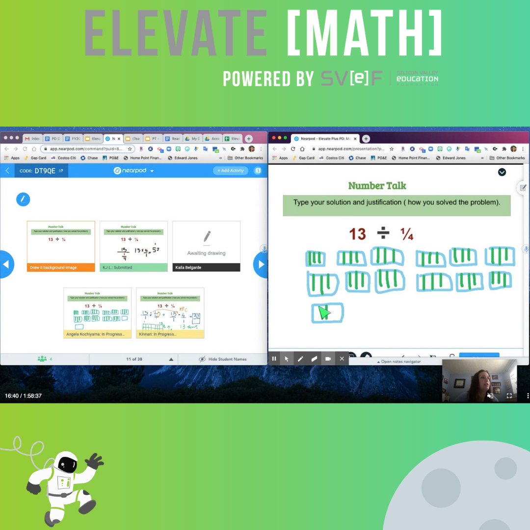 svefoundation's tweet photo. #SVEF's first in a series of development courses for our #elevatemath teachers. A view of our #nearpod screen sharing of teacher and student lesson.
#STEM, #STEMeducation, #alwayslearning https://t.co/jtEz3h4waX