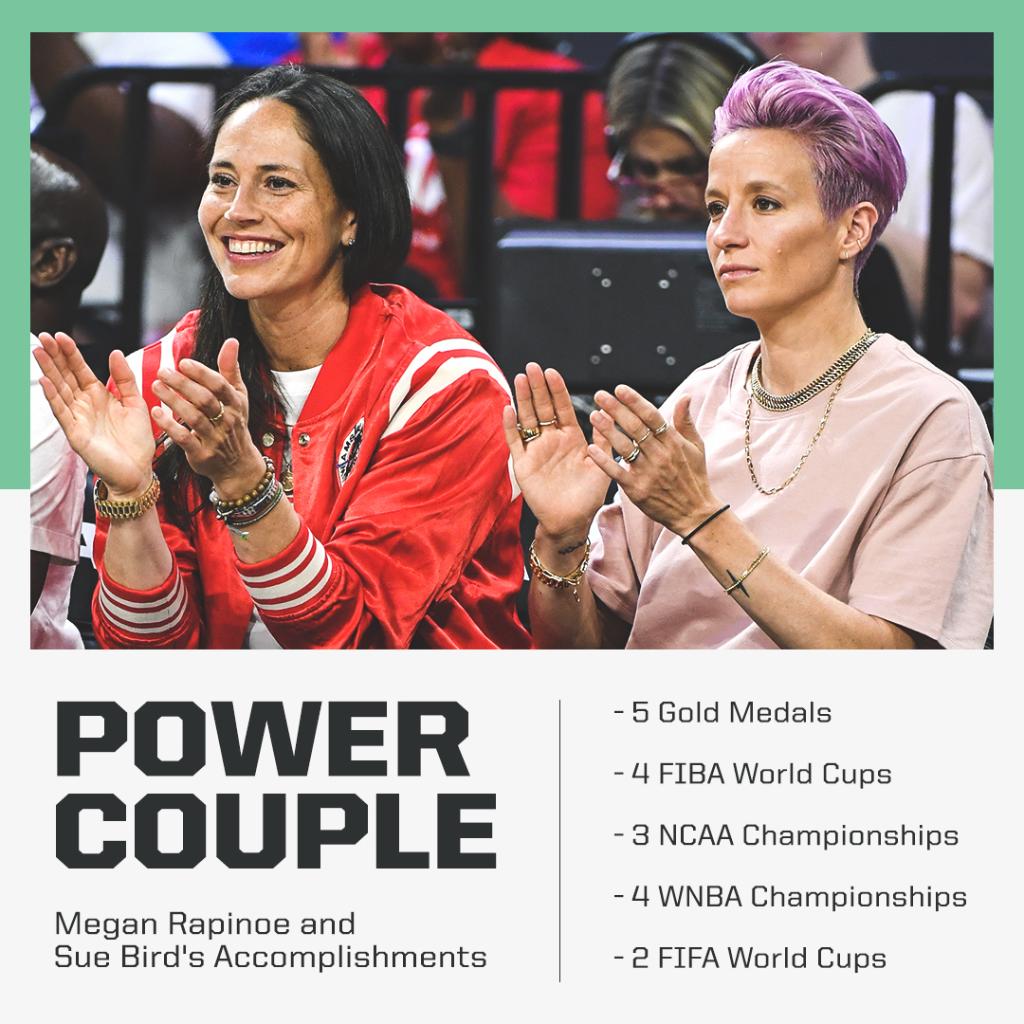 espnW's tweet photo. .@S10Bird and @mPinoe are the ultimate power couple 🔥 https://t.co/76geBb1MQQ