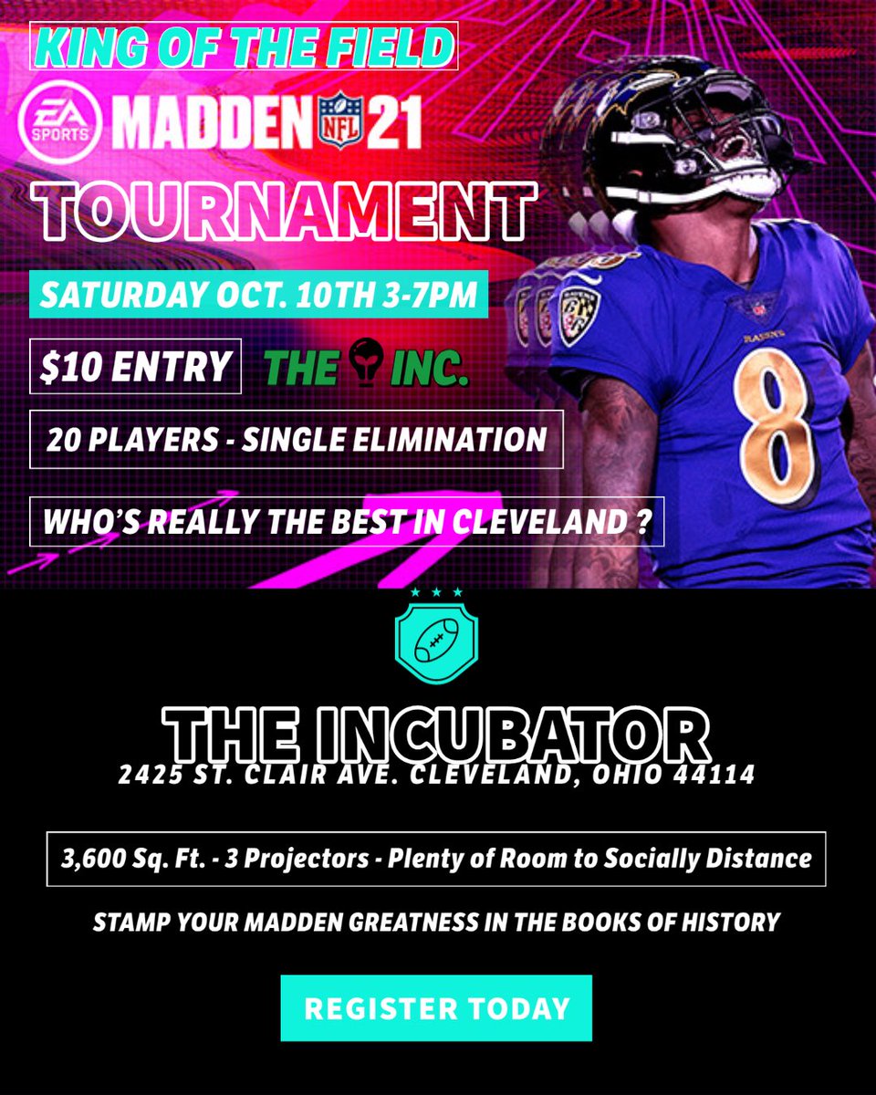 trtotalmarket's tweet photo. Who’s the Best Madden Player in Cleveland? 👀// We Wanna Know! 🥵🥵 Few Slots Left in Our First Madden Tournament. 3 Projectors, Snacks, Winner Takes the Cake!! 
.
.
.
#Madden21  #playstation4 #xbox #bigscreen #maddennfl  #maddentournament #cleveland #clevlendbrowns #madden216 https://t.co/OabVTr8gFe