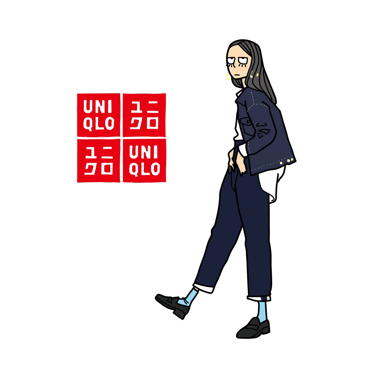 長谷川勇次 Twitterも頑張る イラスト イラストレーター デザイン デザイナー ファッション ファッションイラスト ユニクロ