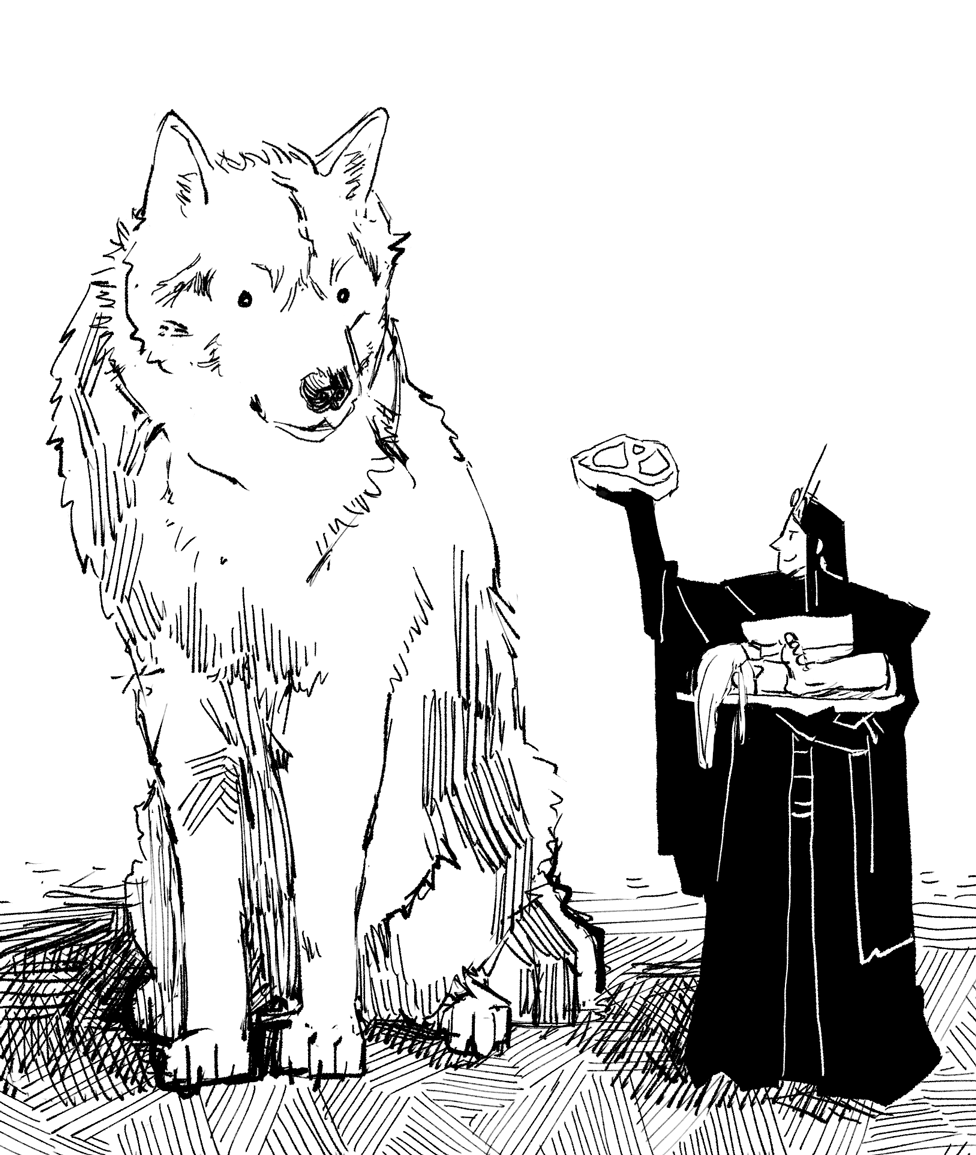 Tatara_Tarou's tweet photo. Artober2020
6.) Monster
Monster(#melkor) feeding his favourite monster (#carcharoth)
#artober2020 #silmarillion https://t.co/zMjKNliOHJ