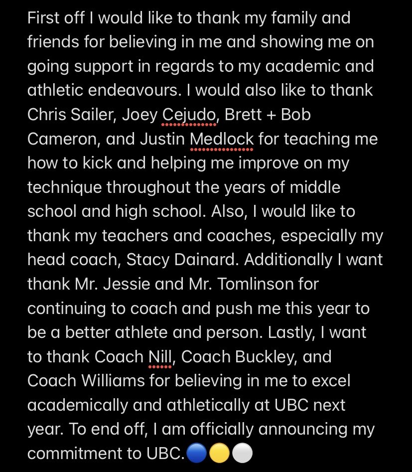 <a href="/CoachNill/">Blake Nill</a> @CoachPBuckley <a href="/ShoWill33/">Shomari Williams</a> <a href="/Chris_Sailer/">Chris Sailer Kicking</a> <a href="/jc_kicks17/">Joey Cejudo</a> @stpauls <a href="/ubctbirds/">UBC Thunderbirds</a>