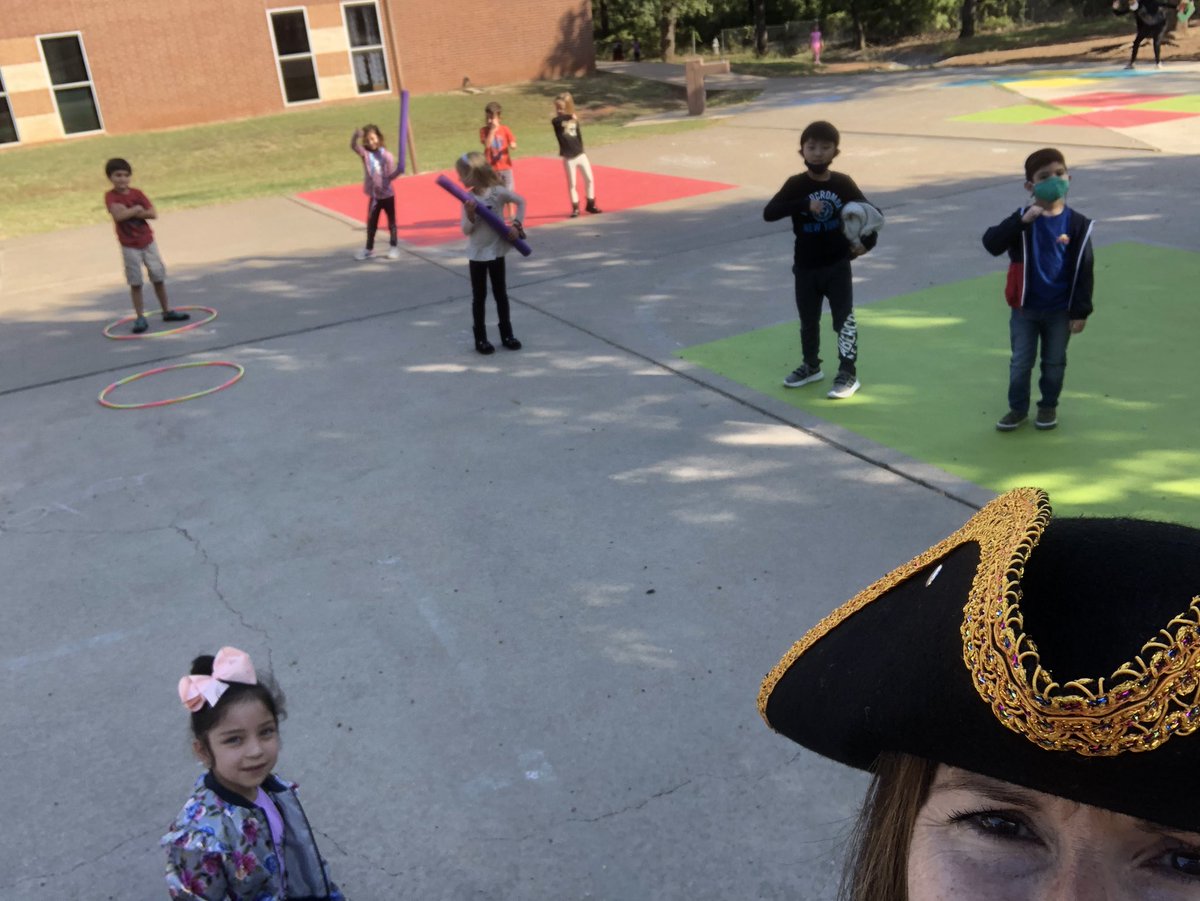 Celebrating Pirate Homecoming week with a little outside game of Pirate Do Re Mi! Go Pirates!