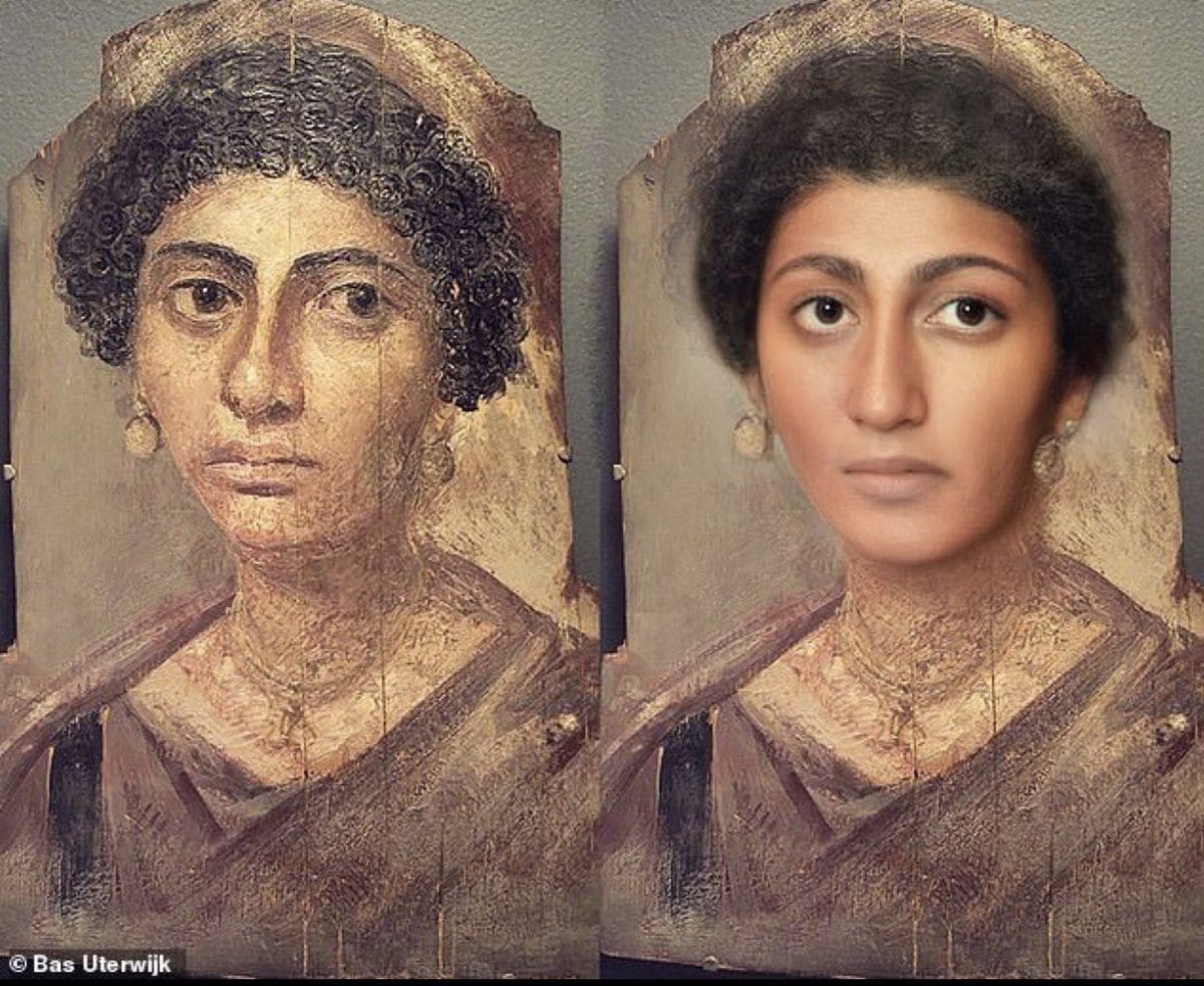 revisualising the fayoum portraits baby!