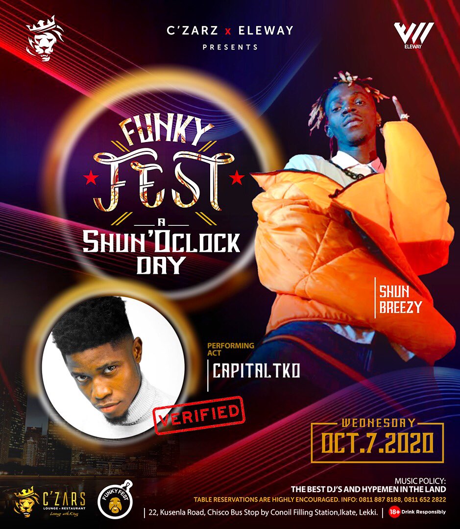 capitalTKO's tweet photo. SHUN O’CLOCK TONIGHT WITH MY G. GO CRAYYY CRAYYY!!!
#FUNKYFEST 💫 https://t.co/orhy91bNuv
