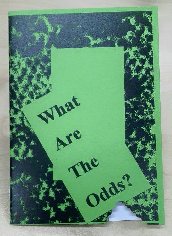 AlisonCarriage's tweet photo. "What are the odds?" is a humourous account of buying a “lizard green” jumper, and how it momentarily raised the anonymous author’s confidence. Title 1759 of the Nick Henderson Zine Collection here at @nlagovau https://t.co/MPnc7DQCjO