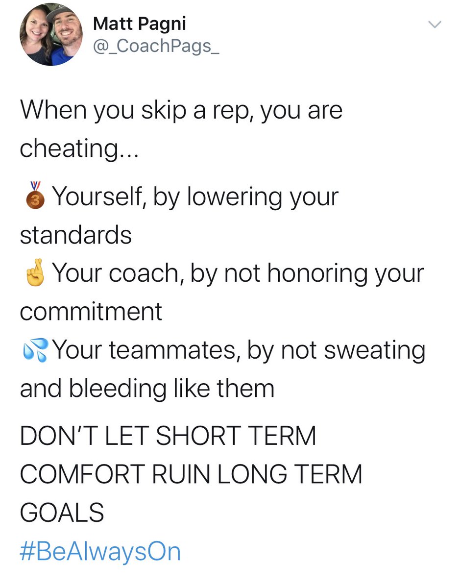 Wake up call if you are are not in love with the process...and you say you have goals to start in HS, play in college, go pro.... #Intent #Perspective #GYMR
