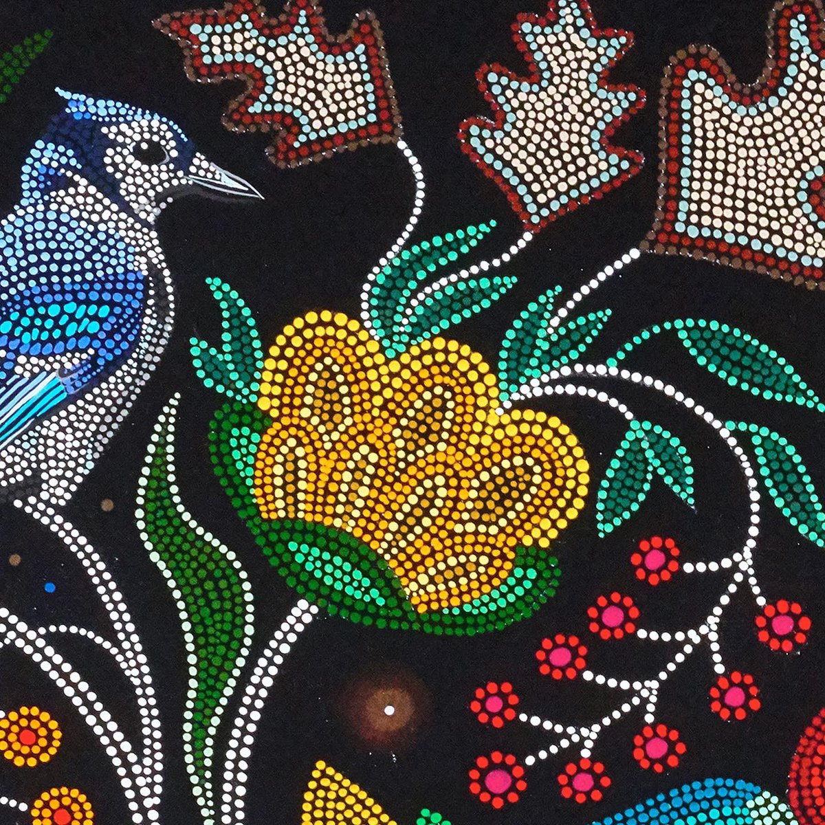 AGGuelph's tweet photo. Closing soon! This week is the last week to see Uprising: The Power of Mother Earth. Featuring the work of Michif artist @christibelcourt, the exhibition highlights her engagement with the natural world over 25 years of artmaking. Free; open Tue-Sun from 12-5 pm; Thu to 8 pm. https://t.co/4EoOyemILC