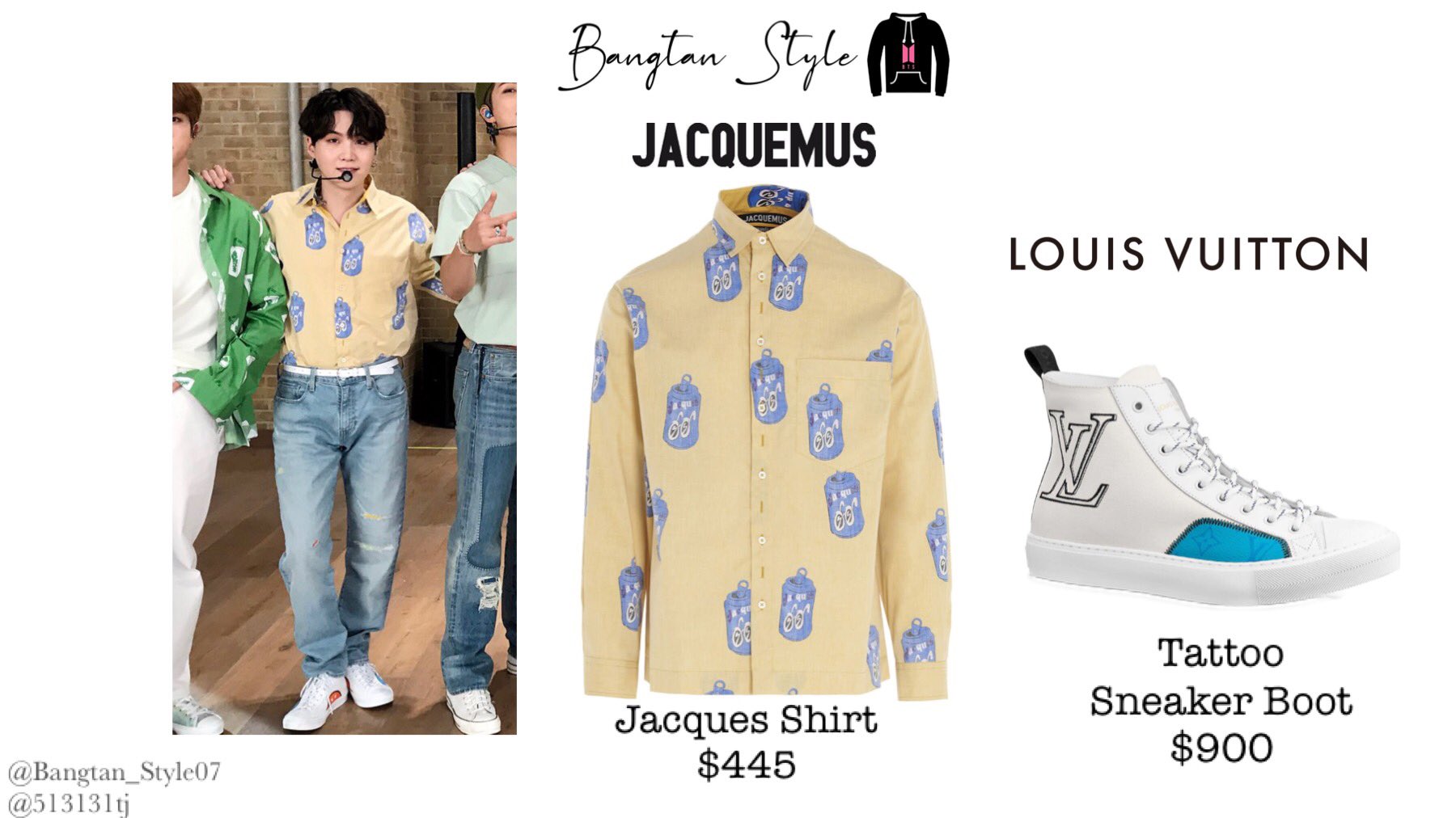 Bangtan Style⁷ (slow) on X: VLIVE 210830 Namjoon wears FEAR OF GOD FG  T-shirt ($265) & LOUIS VUITTON Keepall Bandoulière 40 ($3350) with Carrot  Pouch ($1330). #RM #BTS @BTS_twt  / X