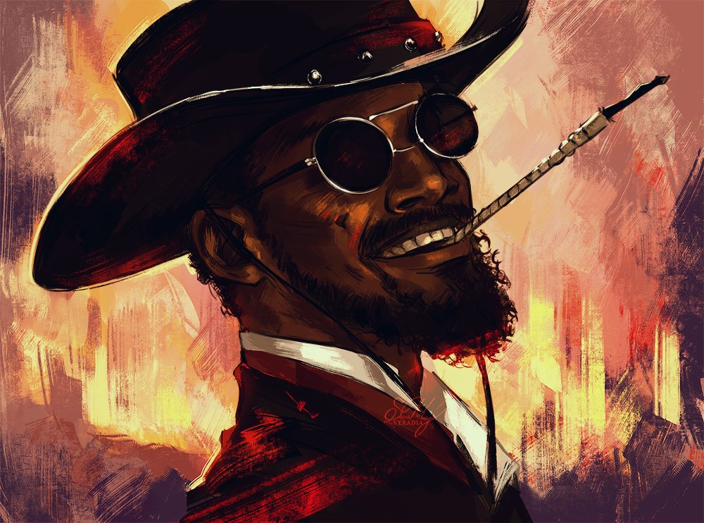Veradia_'s tweet image. there he go! 🔥 #django #DjangoUnchained #art