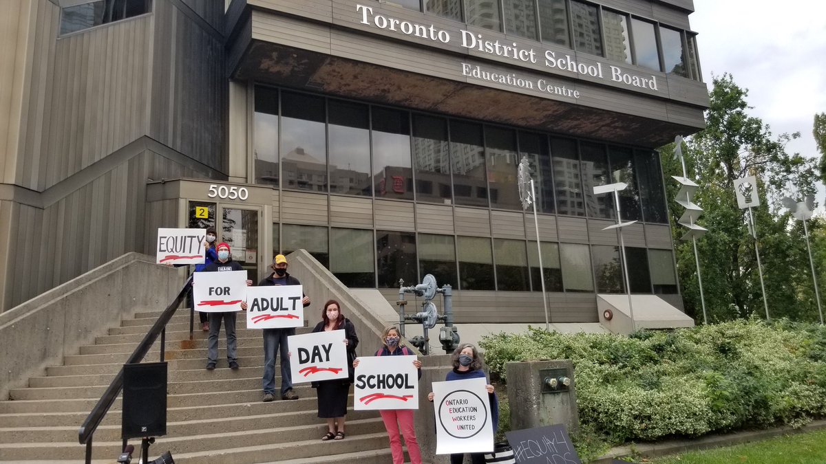 campbelljam2's tweet photo. Hey @tdsb When are you going to walk the talk on equity for some of the TDSB students most targeted by racism, poverty, and Covid? Why are you forcing Adult Day School students to put themselves and their families at risk? #equity4ADS https://t.co/0uyhtYdIKR