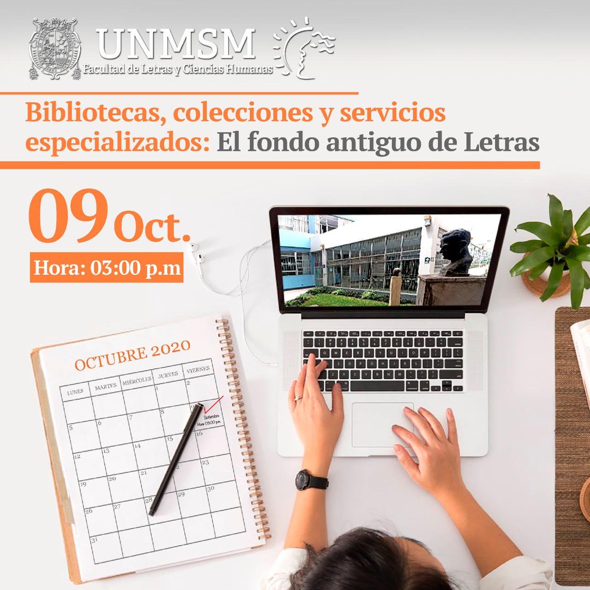 letrasUNMSM's tweet photo. #EventosLetras #BibliotecaDeLetras #UNMSM

«Bibliotecas, colecciones y servicios especializados: El fondo antiguo de LETRAS» 

INSCRÍBETE AQUÍ 👇
https://t.co/QH6kekHQrN

INFORMES
 ✉ Contáctanos: biblioteca.letras@unmsm.edu.pe
 ▲Facebook: @BibliotecaLetrasUNMSM · Biblioteca https://t.co/iUqO6kNo8I