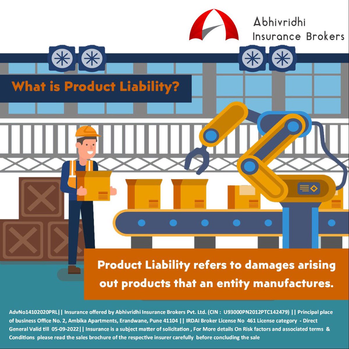 abhivridhi_in's tweet photo. Any product is manufactured or sold by the insured person if it survives any injury or property damage, the company could be liable to pay compensation under 🔍 #ProductLiabilityInsurance coverage, even though the company does not manufacture it.
#AbhivridhiInsuranceBrokers https://t.co/ustm4LJZwt