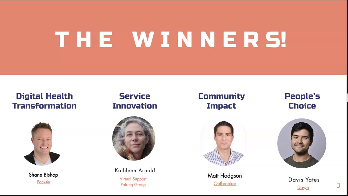 OutbreakerCSC's tweet photo. @OutbreakerCSC are proud winners of the @i4_2020 #i4launchpad in the Community Impact category. Congratulations to the other winners. Great to see the exciting #innovations happening here at the #i42020. https://t.co/ymeilsXiMG