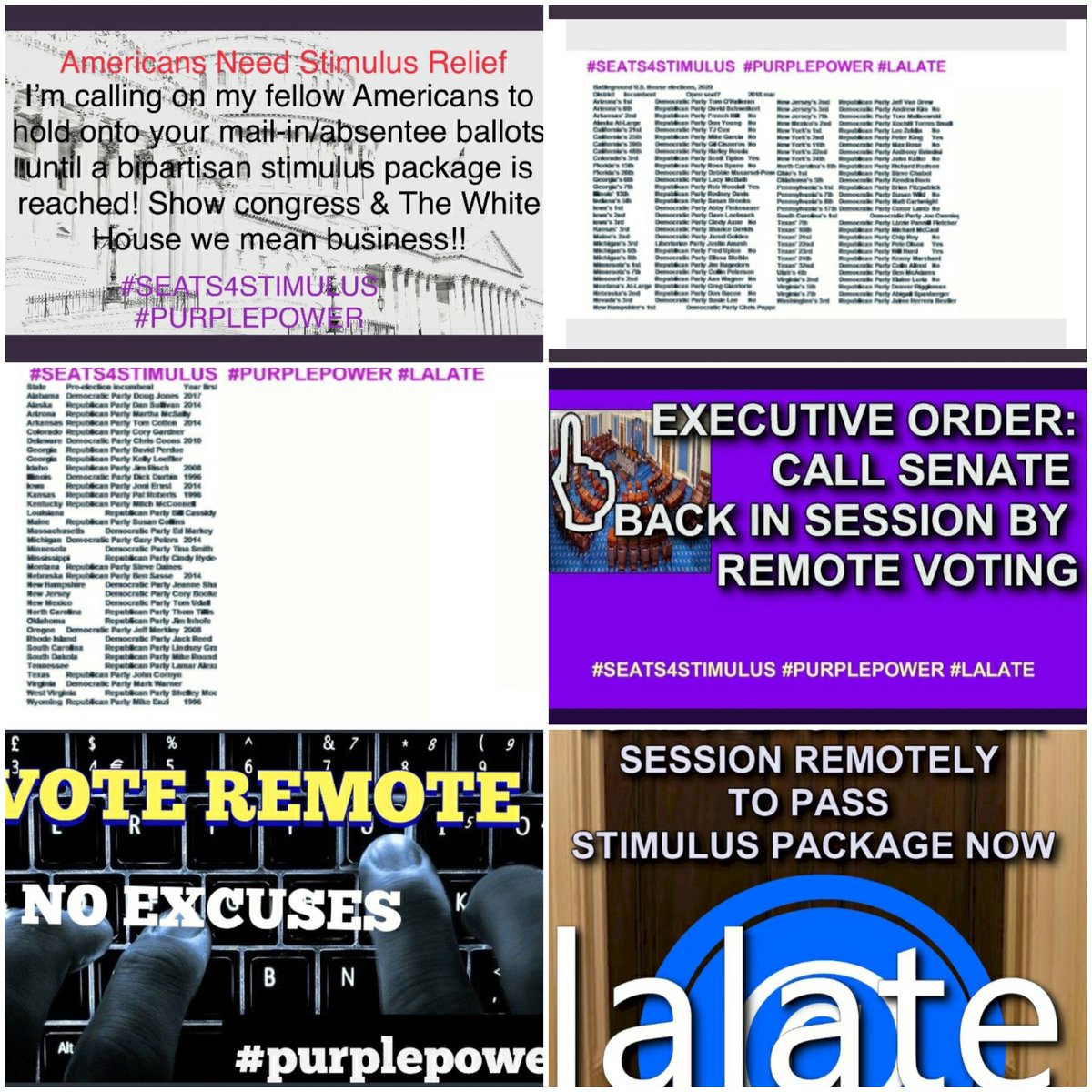 desilynn1979's tweet photo. #ExcutiveOrder4StimulusAndLwa #WeDeserveExectutiveOrders
#500FPUCExtension #LWAExtension #DoYourJob #NoStimulusNoVote #GetItDone #SEATS4STIMULUS #Bipartisan #PurplePower @realDonaldTrump @POTUS @SenateGOP @SenateDems @HouseDemocrats @HouseGOP @LALATE https://t.co/PtU5qNa2XQ