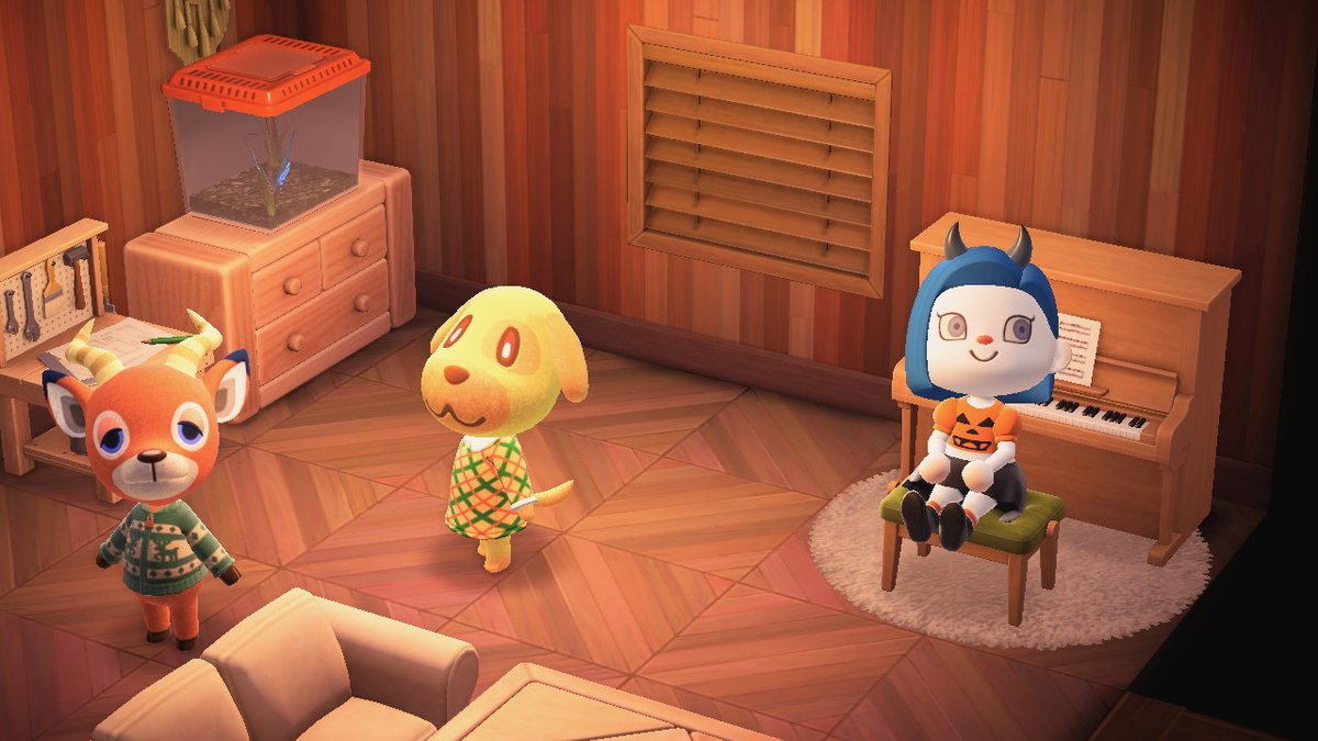 smara522's tweet photo. Just some friends hanging out. #AnimalCrossing #ACNH #Goldie #Beau https://t.co/n88XoJuAVk