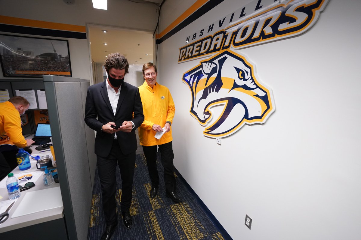 PredsNHL's tweet photo. A draft like no other. 

#NHLDraft | @Bridgestone https://t.co/u4sWlXN1CX