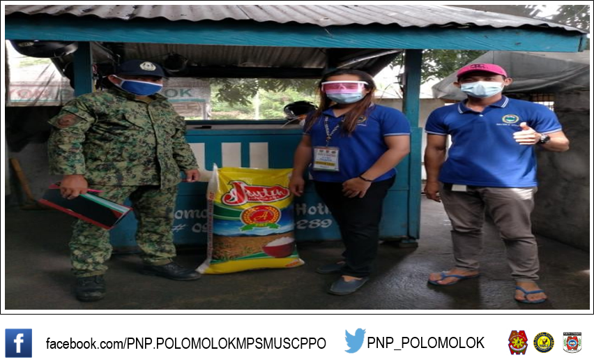 PNP_POLOMOLOK's tweet photo. MAC Contribution: 
Polomolok MPS (Dagoc Compac) recived 1 sack of rice from Hon. Matti through the initiatives of MAc members. @SouthCotabato @PNP_CPSM 
#PNPPATROLPLAN2030
#PulisKoyRespetadoResponsableatDisiplinado
#WeServeAndProtect
#TeamPNP
#Institutionalized https://t.co/7Qs5wtyy7U