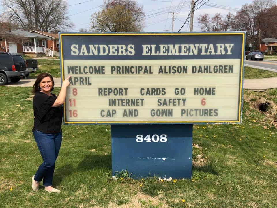 AlisonDahlgren's tweet photo. What a whirlwind! 18 months ago I started this journey as @SandersElem principal‼️ I have been part of 3 different school years, what a difference each year has been! We have come a long way, and on the road to greatness! #lovemyjob #blessed #sandersstrong @JCPSKY @kids_inspire https://t.co/n8iH1KOX6B