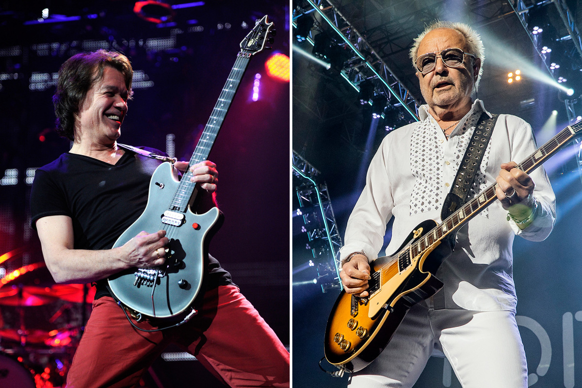 "Eddie changed the shape of a guitar playing," Foreigner's Mick Jones, who produced Van Halen's '5150' album rol.st/3nqQbew