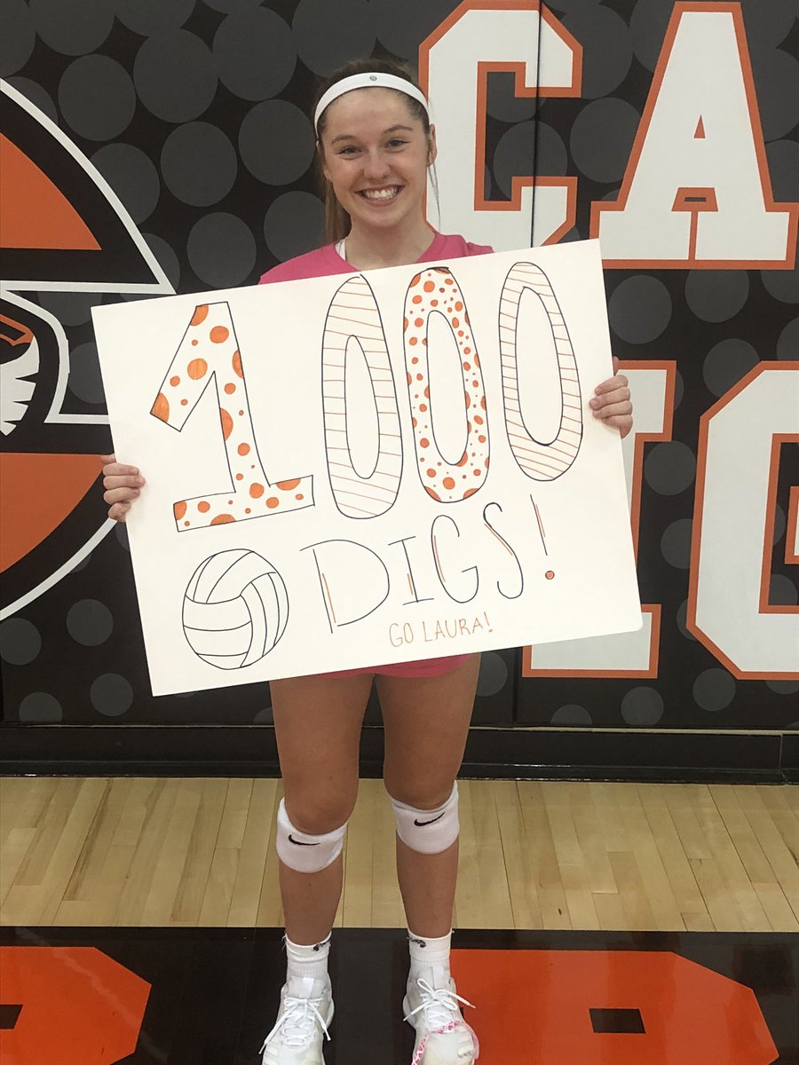 TigerVisionCHS's tweet photo. Congratulations to Laura Seeeney on surpassing 1,000 career digs tonight! @IGHSAU @LauraLsweeney @huskerblankman https://t.co/P9wK9IqasL