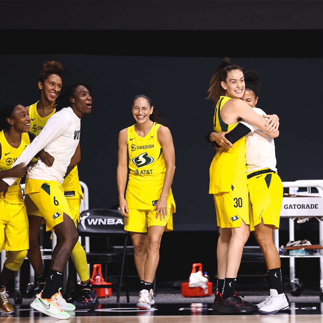 seattlestorm's tweet image. 🤩 That feeling when you’ve won 11 STRAIGHT @WNBA Finals games. 🤩

#StrongerThanEver 
#WeRepSe4ttle