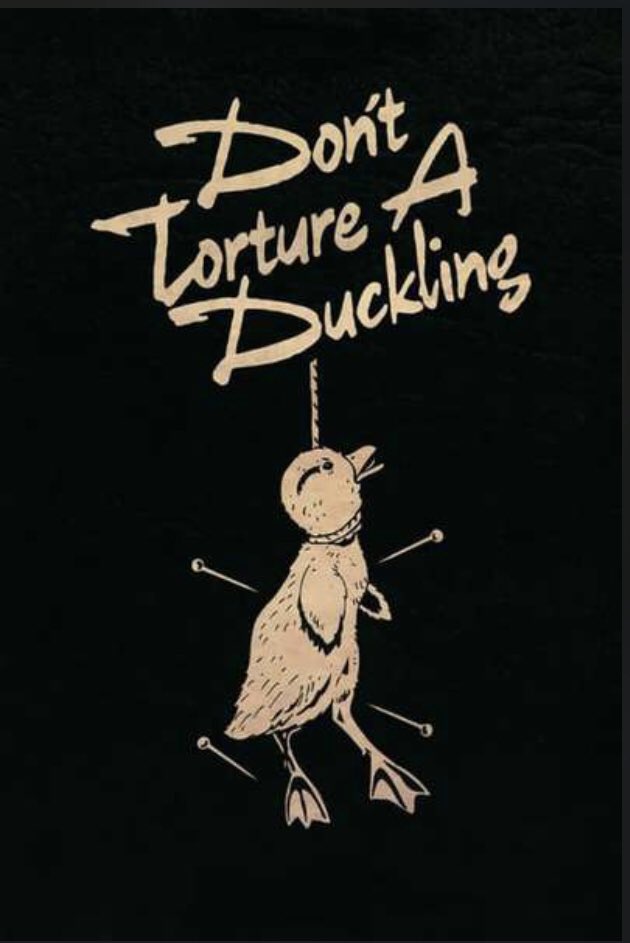 Fulci’s “don’t torture a duckling”, our first giallo for the month. Very good, hot (but dangerous!!!) priest, weird stunts with dolls, that classic giallo blood we all know and love.