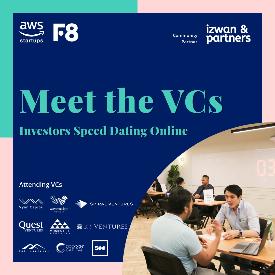 izwanpartners's tweet photo. 1/ Calling for #startup applications! 🧑‍💻🚀

Izwan &amp; Partners is pleased to be on board as a community partner in the upcoming investors speed dating at #Found8 KL Sentral together with #AWS. https://t.co/VCa9AiXawU