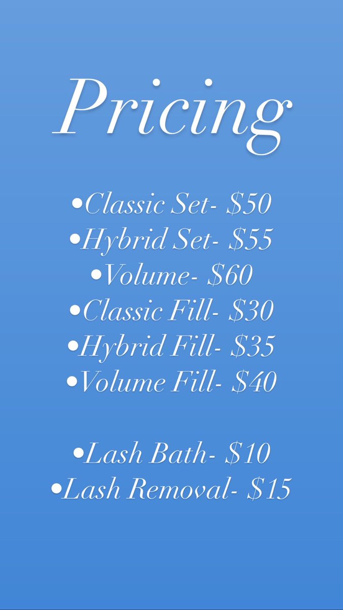 PRICELIST 🦋🦋 

#Pvamu #pvamu24 #pvamu23 #pvamu22 #pvamu21 #houstonlashes #houstonlashtech #htxlashes #htxlashtech #cypresstx #cypresslashes #cypresslashtech #eyelashextensions #merakimiinks