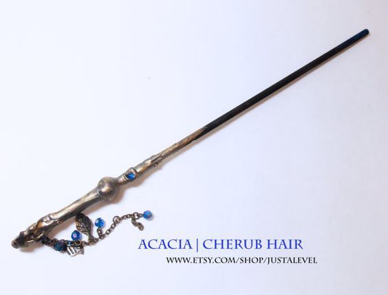 Yes, I said Wand. The "hair pin" is what Perdita calls her "Utility Wand." That is, it's a Wand that is enchanted to do various utilitarian Spells, like stick things together, light a fire, turn screws that have been stripped (she HATES those,) & other practical tasks.