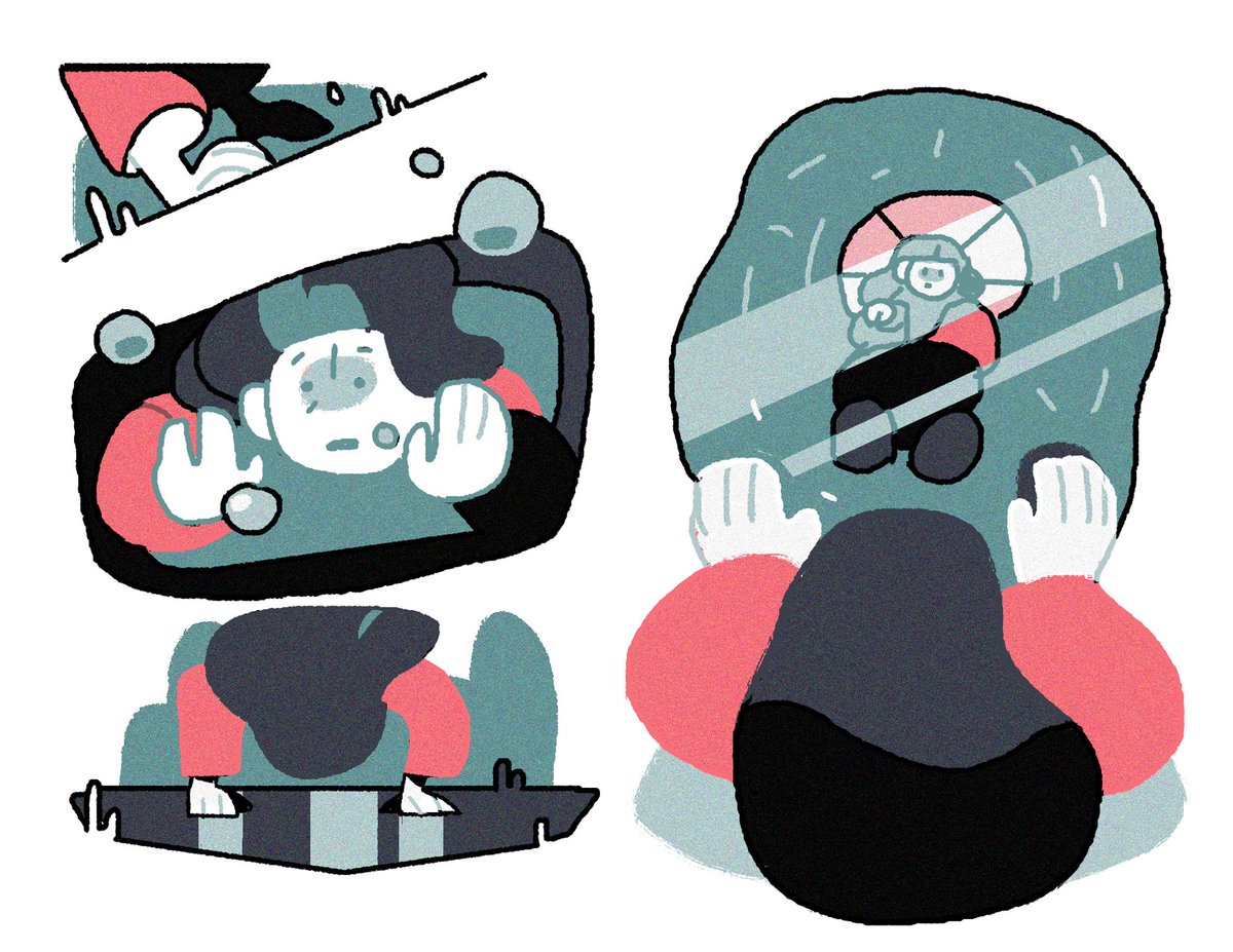 mini comic for a little class i'm in! generated four random words (mind, water, fallacious, maddening) for this assignment and it was pretty fun to think of an idea aa