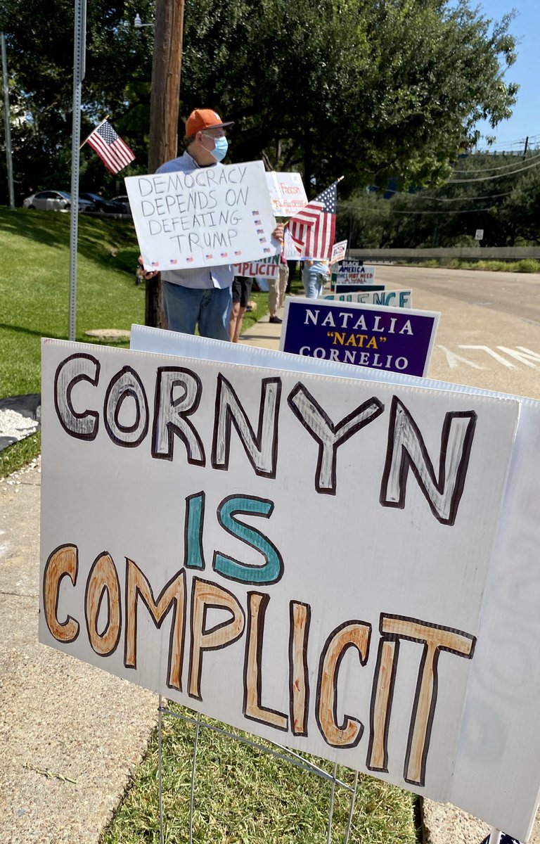 ciaobird's tweet photo. Can’t trust Coward John Cornyn to stand up for Texans. Vote him OUT! #TuesdaysAtCornyns Week 191 #GoodTrouble #SilenceIsNotAnOption #Vote @mjhegar for Texas! #WhyIMarch #ComplicitCornyn #VisibleIndivisible #StandOnEveryCorner #VoteBlueDownBallot Tuesdays 5300 Memorial Dr #Hou https://t.co/FCXpaTtRSM