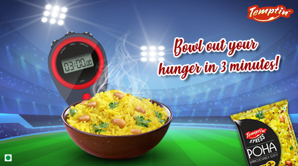 TemptinOfficial's tweet photo. Pair your excitement for the match with a bowl full of delicious Temptin' Xpress Poha.
#Temptin #Poha #InstantPoha #ReadyToEat #ComfortFood #DilSeFoodie #IPL2020 #Cricket https://t.co/xpWEqatppR