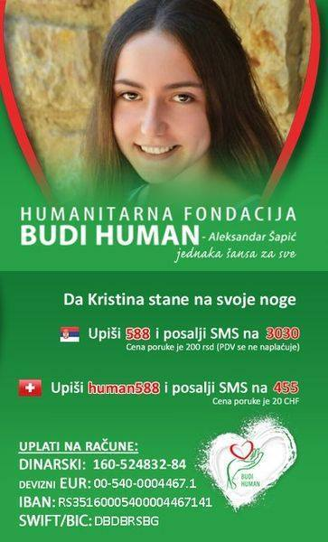 Za_Kristinu's tweet photo. U cerkino i u svoje ime  vas molim podelite,lajkujte to je pola sekunde,a mojoj cerki znaci mnogo.spasite joj mladost,zivot,buducnost.
588 na 3030 za Kristinu https://t.co/Qr6FOy2qGY