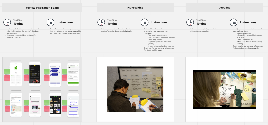 Parallelhq_'s tweet image. Can&apos;t wait to start Day 2 of the #FutureOfDataSharing #DesignJam!

Yesterday, teams investigated user personas, challenges &amp;amp; user journeys. Now they&apos;re putting pen to paper to sketch prototypes ✏️ 

Wish them luck &amp;amp; loads of creativity 🙌

@TTCLabs @d91labs @sahamati @IndiaDice