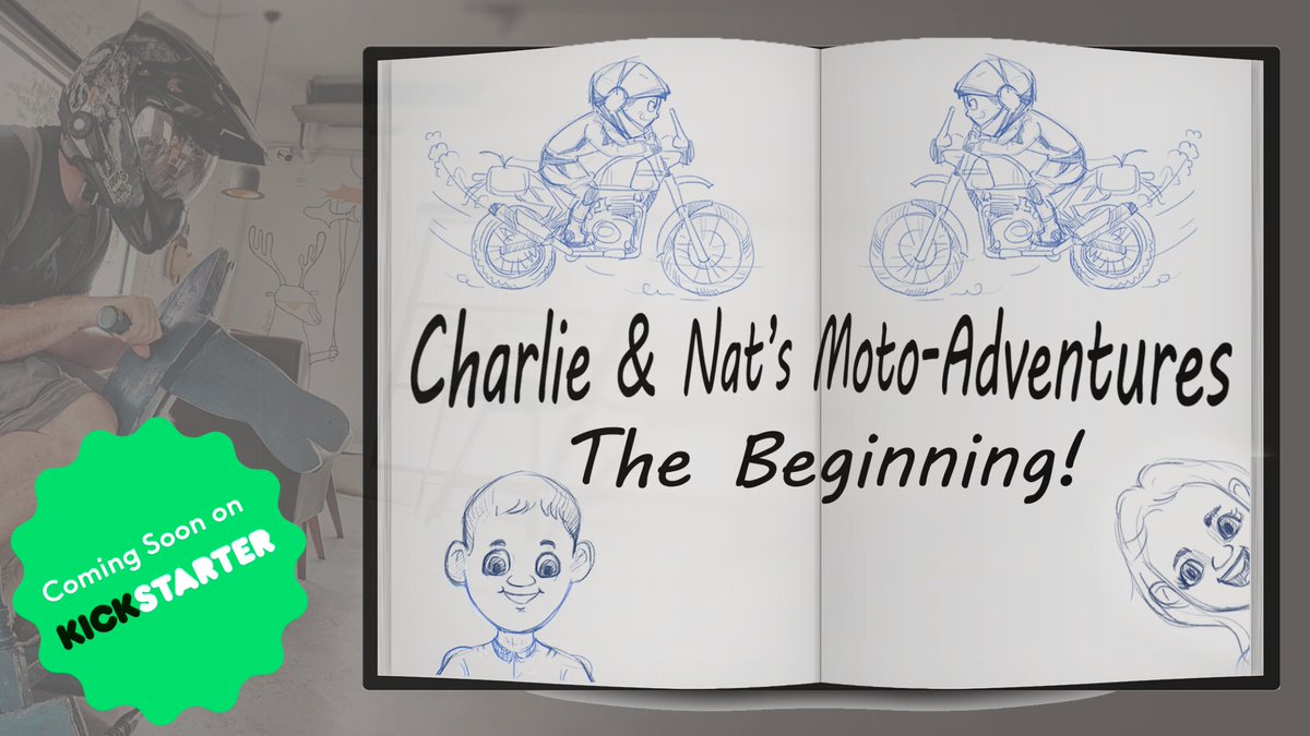 mmastersbooks's tweet photo. Nat &amp; Charlie are gearing up for their first Moto-Adventure!
Check out the upcoming project on @Kickstarter and sign up for notifications to stay tuned. https://t.co/5MNHpzvWOQ
Breathe life into these young adventurers!

#motorbike #kickstarter #kidsbooks #TRAVEL #crowdfunding https://t.co/2xPqXN0zbC