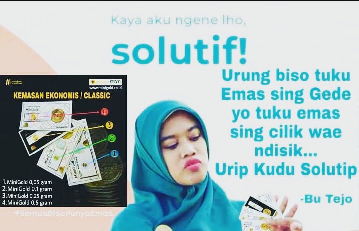 Distributormin5's tweet photo. Yuk nabung emas mulai dari MiniGold 👏🏻
Dengan MiniGold
#MiniGold
#SemuaBisaPunyaEmas
#GA1000KepingMinigold
@MiniGoldID https://t.co/DHHkFTeoIh