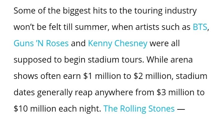 Even though BBC The Live managed to earn more than $20M from tickets, but it still couldn't match the amount they can generate from their massive 15 dates stadium tour in US. Rock Lititz even compared the upcoming tour is as massive as TS' Repu/tation tour.