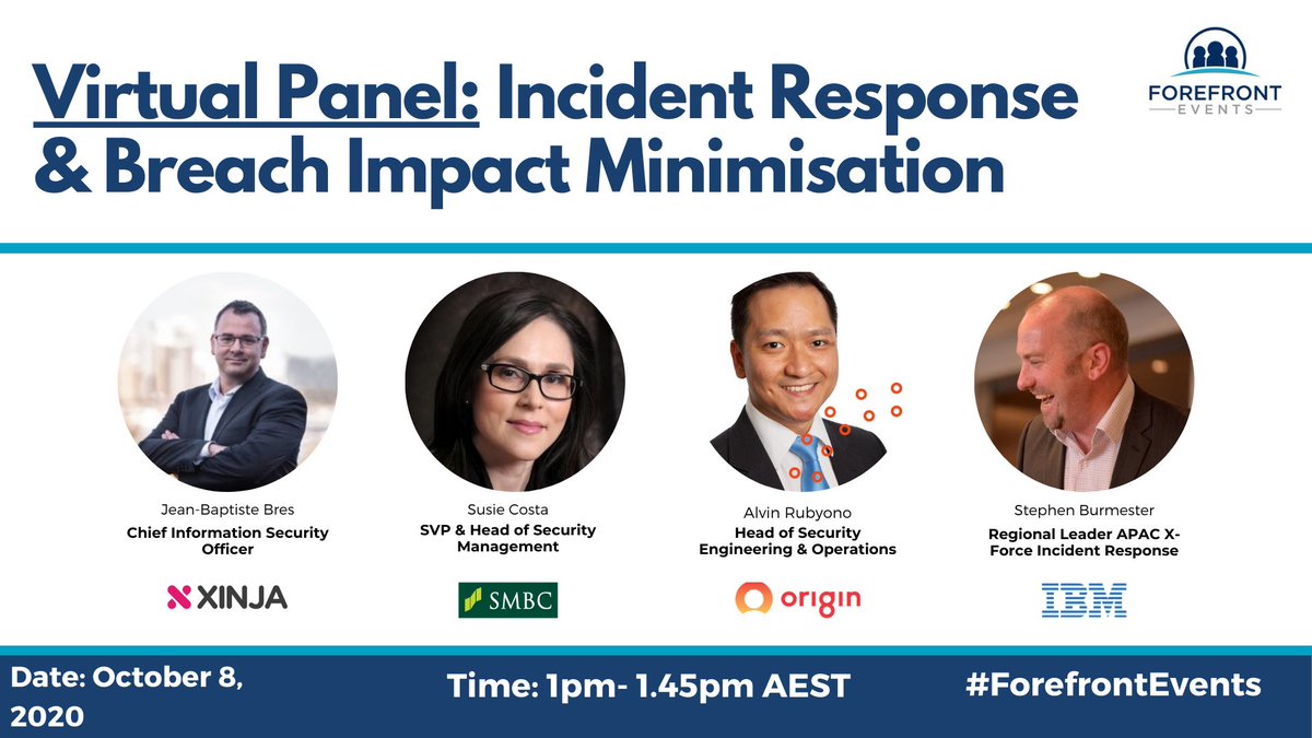 Attend this session to hear CISOs discuss practitioners' perspectives on cyber incident response. Register here: ibm.biz/Bdq3dM #ibmsecurity