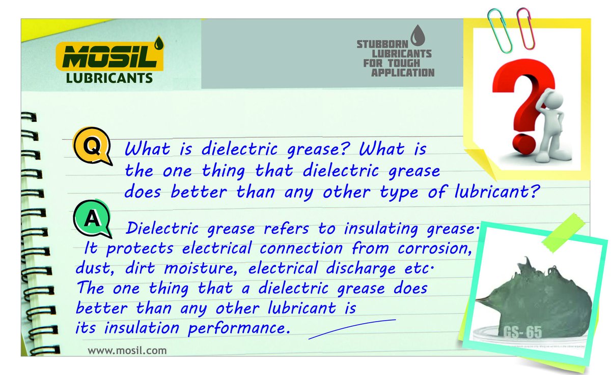 mosillubricants's tweet photo. Dielectric Grease does better than any other type of lubricant.
https://t.co/NeKsNt8VKl
#lubricants #lubrication #mro #syntheticoils #tribology #syntheticgrease #valueselling #foodgrade #highperformance #grease #aerosol #sprays #gearlubricants #conveyorbearings #mosil #india https://t.co/oOGTYVirQp