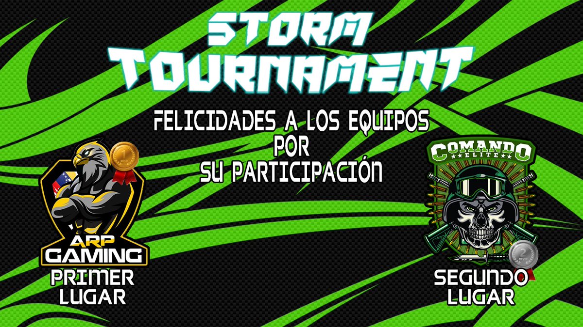 Queremos felicitar a nuestro roster Team 🅰️ de MJ por traer el segundo lugar de la #StormTournament dieron todo en el campo de batalla partida tras partida, lamentablemente no se pudo el 1er. Lugar pero nos vamos contentos con la actuación de nuestro jugadores, muchas felicidades