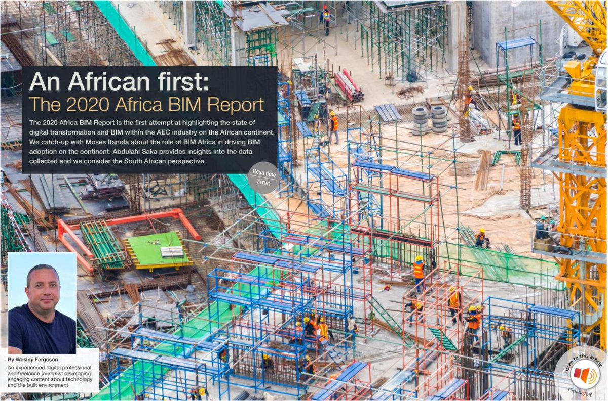 In the October issue of <a href="/AssetMagazine/">Asset magazine</a>, I get the opportunity to chat with Moses Itanola and Abdullahi Saka about the first-ever Africa BIM Report released earlier this year. 

bit.ly/2I5tLzh
<a href="/BIMAfrica_Org/">BIM Africa</a>