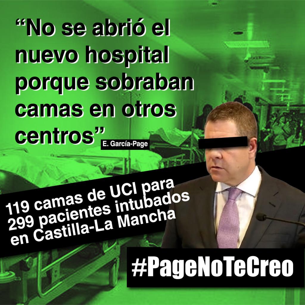 Las UCIs nunca sobran, Page🔴 debería preguntar a las familias de fallecidos e infectados por Covid y a los médicos si actualmente y en los meses más duros de la pandemia sobraban camas de hospital. #PageNoTeCreo