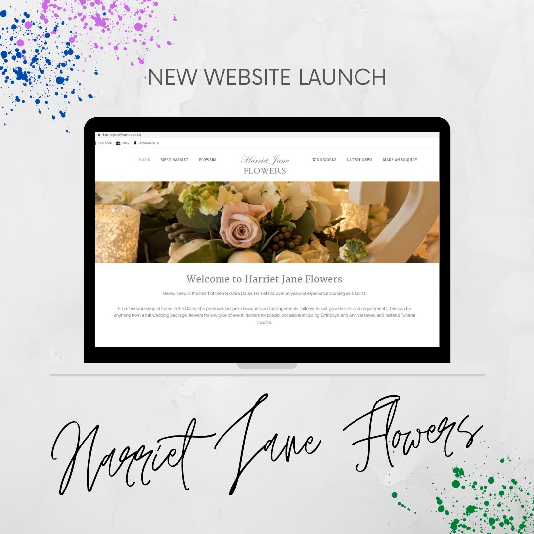 MediaReflection's tweet image. We recently launched this new website for Harriet Jane Flowers &amp;amp; we could not have been more pleased with how it turned out! The imagery of the stunning bouquets created by Harriet gives the whole site a real high end feel. #newwebsite #websitelaunch harrietjaneflowers.co.uk