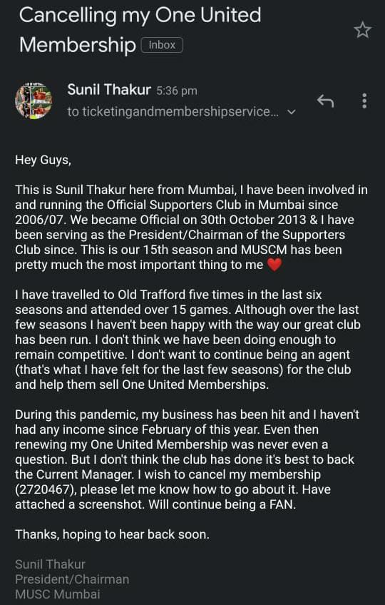 15 years of Working/Running MUSC Mumbai and it took 90 minutes for the club to remove my name from the Club Website. We fans are just a statistic. Yes, I am ' voluntarily' stepping down from my voluntary position, just to able to voice my opinion, cause my Supporters Club can't.