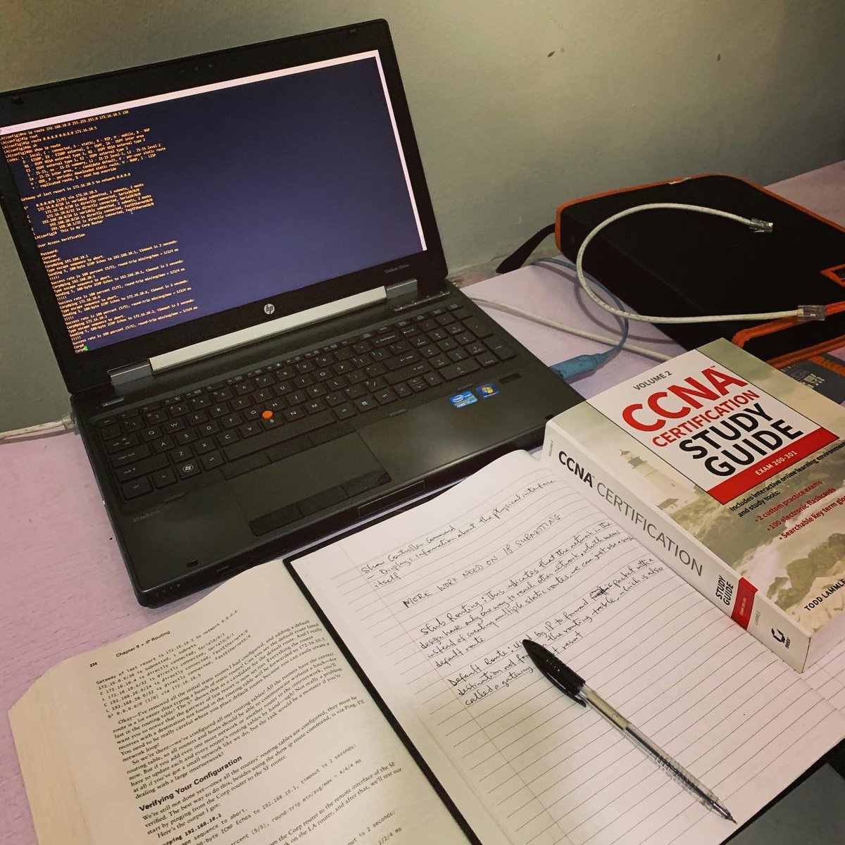 L_ITOps's tweet image. Routing~
Reviewing static routing
* Ip route (static)
* stub router
* default routing
To achieve this in my home lab, I Configured 2 T1 cables ( WAN ) which was used to interconnect 3 routers
- 1 Cisco 2800 series router
- 2 Cisco 1841 router
#CCNA200301 @LearningatCisco